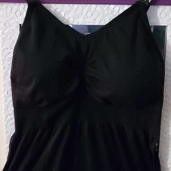 Black breast free maternity dress Q - Picture 3 of 9